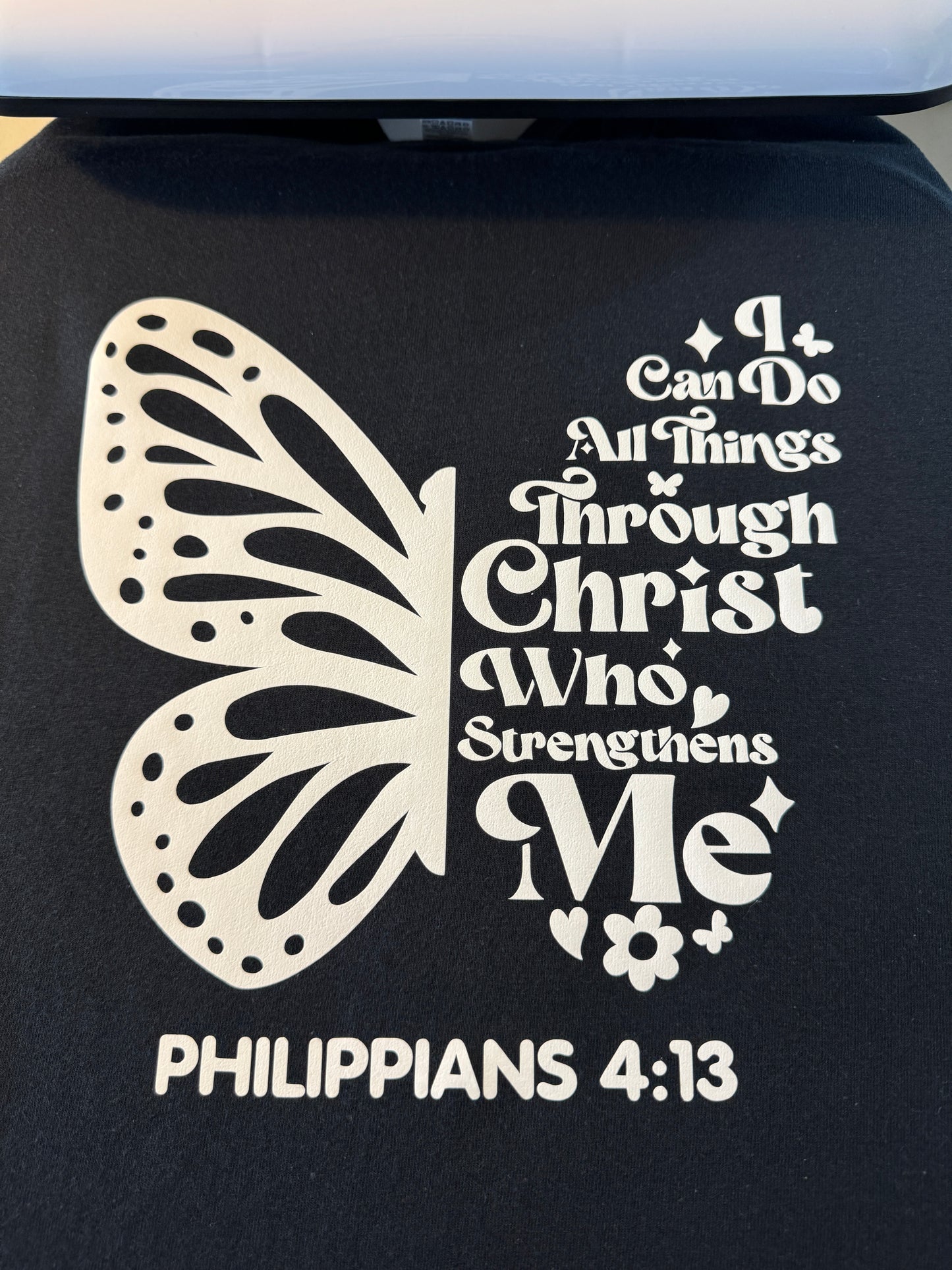 Philippians 4:13 T-Shirt Black